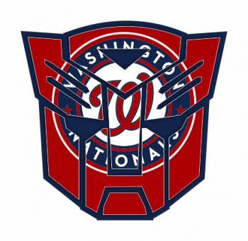 Autobots Washington Nationals logo decal sticker