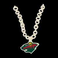 Minnesota Wild necklace logo iron on transfer