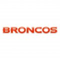 denver broncos crystal logo decal sticker