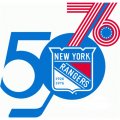 New York Rangers Anniversary Logo  Decals Stickers