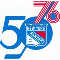 New York Rangers Anniversary Logo  Decals Stickers