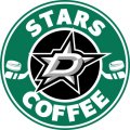 dallas stars starbucks coffee logo iron on transfer