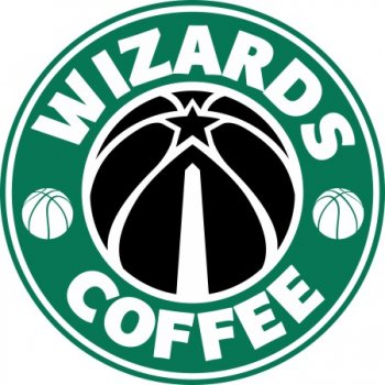 Product image/washington wizards starbucks coffee logo decal sticker