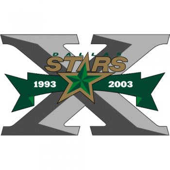 Dallas Stars Anniversary Logo  Decals Stickers