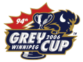 grey cup 2006 primary logo iron on transfers