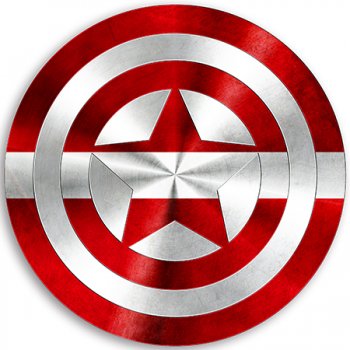 CAPTAIN AMERICA LATVIA iron on transfer