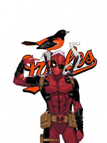 Baltimore Orioles Deadpool iron on transfers