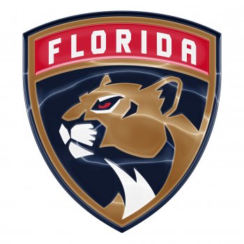 florida panthers crystal logo iron on stickers