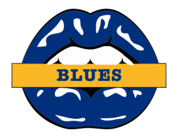 st. louis blues script logo iron on transfers