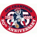 New England Patriots Anniversary Logo  Decals Stickers