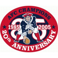 New England Patriots Anniversary Logo  Decals Stickers