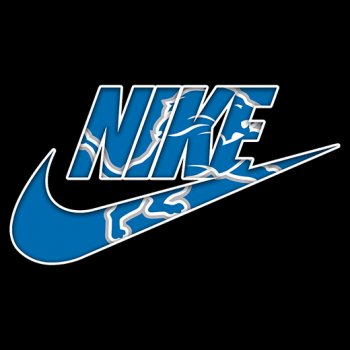 Detroit Lions nike logo decal sticker