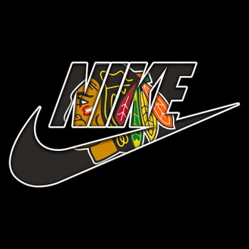 Chicago Blackhawks nike logo decal sticker