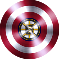 captain american shield with boston bruins logo