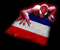 Spiderman FRANCE Flag decal sticker