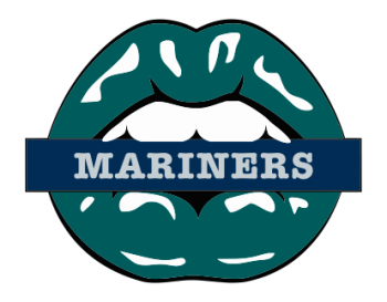 seattle mariners script logo iron on transfers