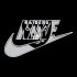 Oakland Raiders nike logo iron on sticker