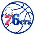 philadelphia 76ers crystal logo iron on sticker