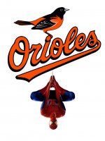 Baltimore Orioles Spider Man iron on transfers