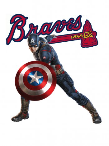 Atlanta Braves Captain America iron on transfers