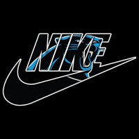 Carolina Panthers nike logo decal sticker