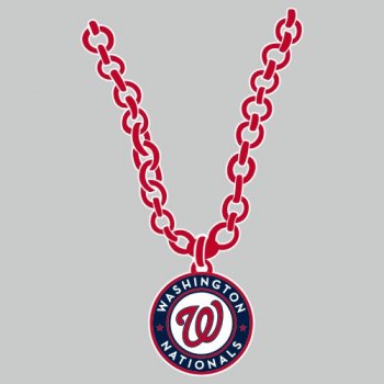 Washington Nationals necklace logo decal sticker