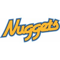 Denver Nuggets Script Logo  Decals Stickers