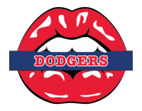 los angeles dodgers script logo iron on transfers