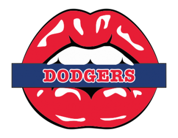 los angeles dodgers script logo iron on transfers