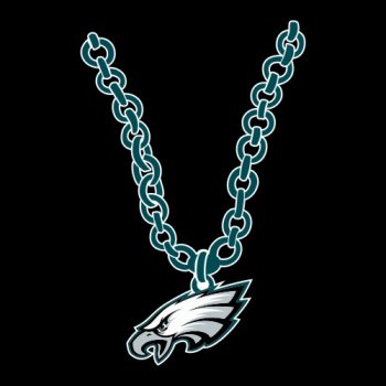 Philadelphia Eagles necklace logo iron on transfer