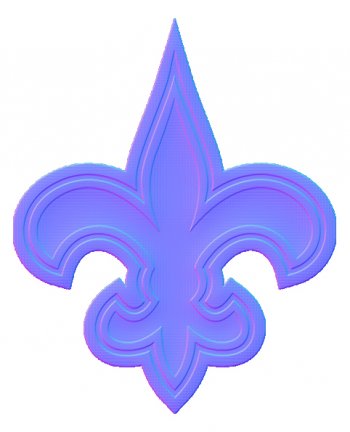 new orleans saints 2000-pres primary colorful embossed logo decal sticker