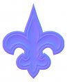 new orleans saints 2000-pres primary colorful embossed logo decal sticker