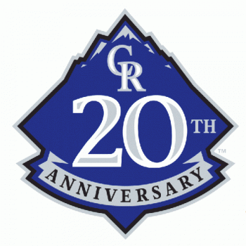 Colorado Rockies 2013 Anniversary Logo Decals Stickers