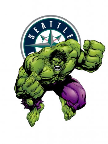 Seattle Mariners Hulk iron on transfers