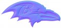 baltimore ravens 1999-pres primary colorful embossed logo decal sticker