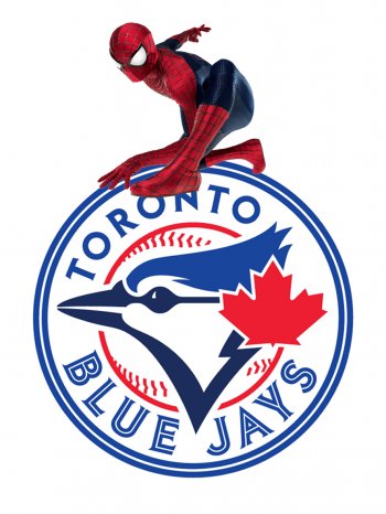 Toronto Blue Jays Spider Man iron on transfers