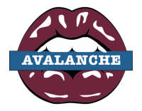 colorado avalanche script logo iron on transfers