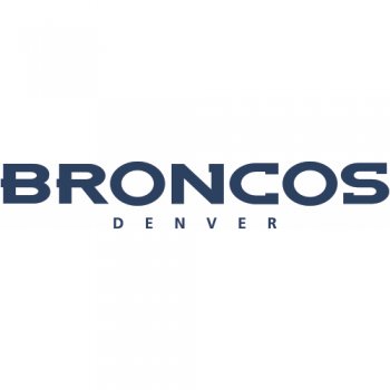 Denver Broncos Script Logo  Decals Stickers version 2