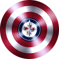 captain american shield with toronto maple leafs logo