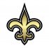 new orleans saints crystal logo decal sticker