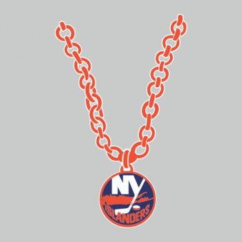 New York Islanders necklace logo decal sticker