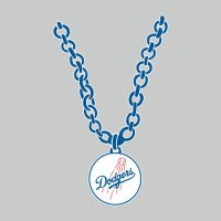 Los Angeles Dodgers necklace logo decal sticker