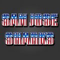 San Jose Sharks American Captain Logo decal sticker