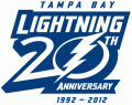 Tampa Bay Lightning 201213 Anniversary Logo Decals Stickers