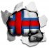 hulk FAROE ISLANDS Flag iron on transfer