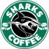 san jose sharks starbucks coffee logo iron on transfer