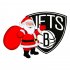 Brooklyn Nets Santa Claus Logo iron on transfer