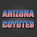 Arizona Coyotes American Captain Logo decal sticker