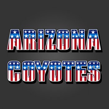 Arizona Coyotes American Captain Logo decal sticker