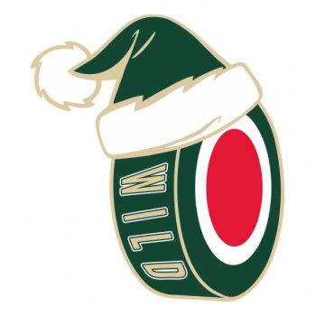 Minnesota Wild Hockey ball Christmas hat decal sticker